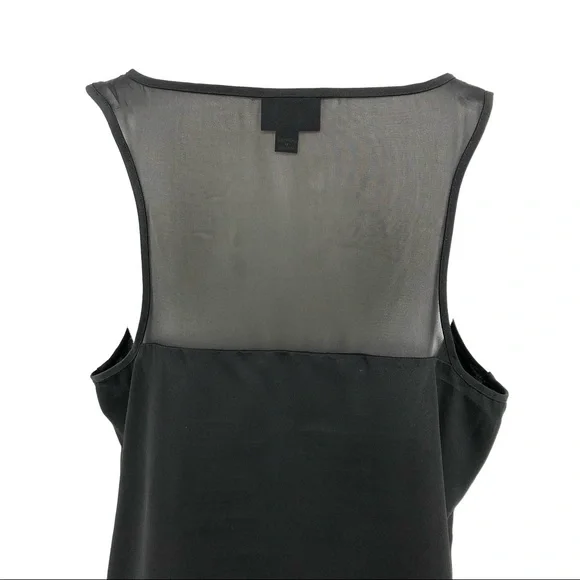 Sheer Black Sleeveless Top, Size L - Picture 5 of 8